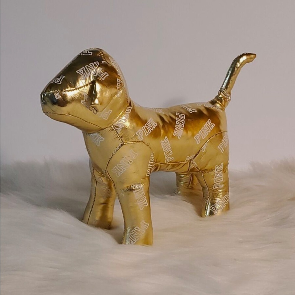 Victoria's Secret Pink Fashion Show 2015 Official Gold Mini Dog Limited Edition - Picture 4 of 5